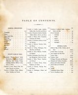 Table of Contents, Ohio State Atlas 1868